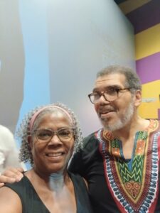 Raymond Lucas with JoAnn Barnes-Editor of the Informant