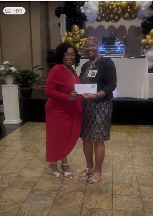2025 Class of 1975 Sharon Martin presents HFDHSAA, Inc. Scholarship Donation