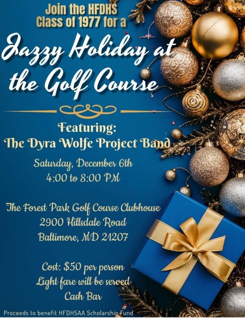 HFDHS Class1977 Fun Festive at The Forest Park Golf Course Clubhouse Dec 6